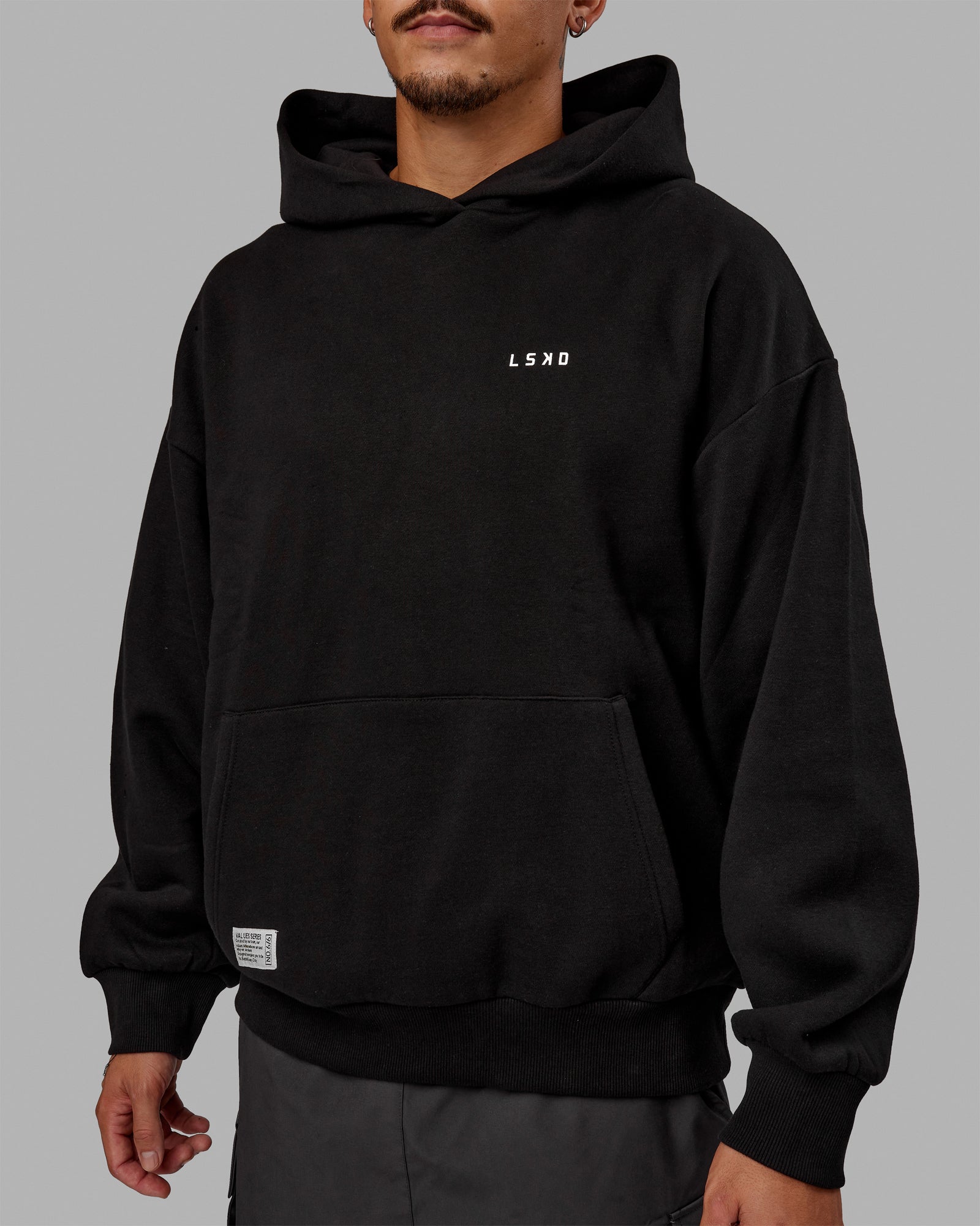 VS6 Hoodie Oversize - Black-White