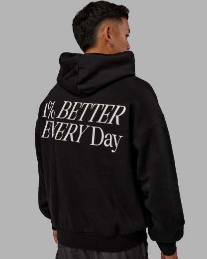 VS6 Hoodie Oversize - Black-White