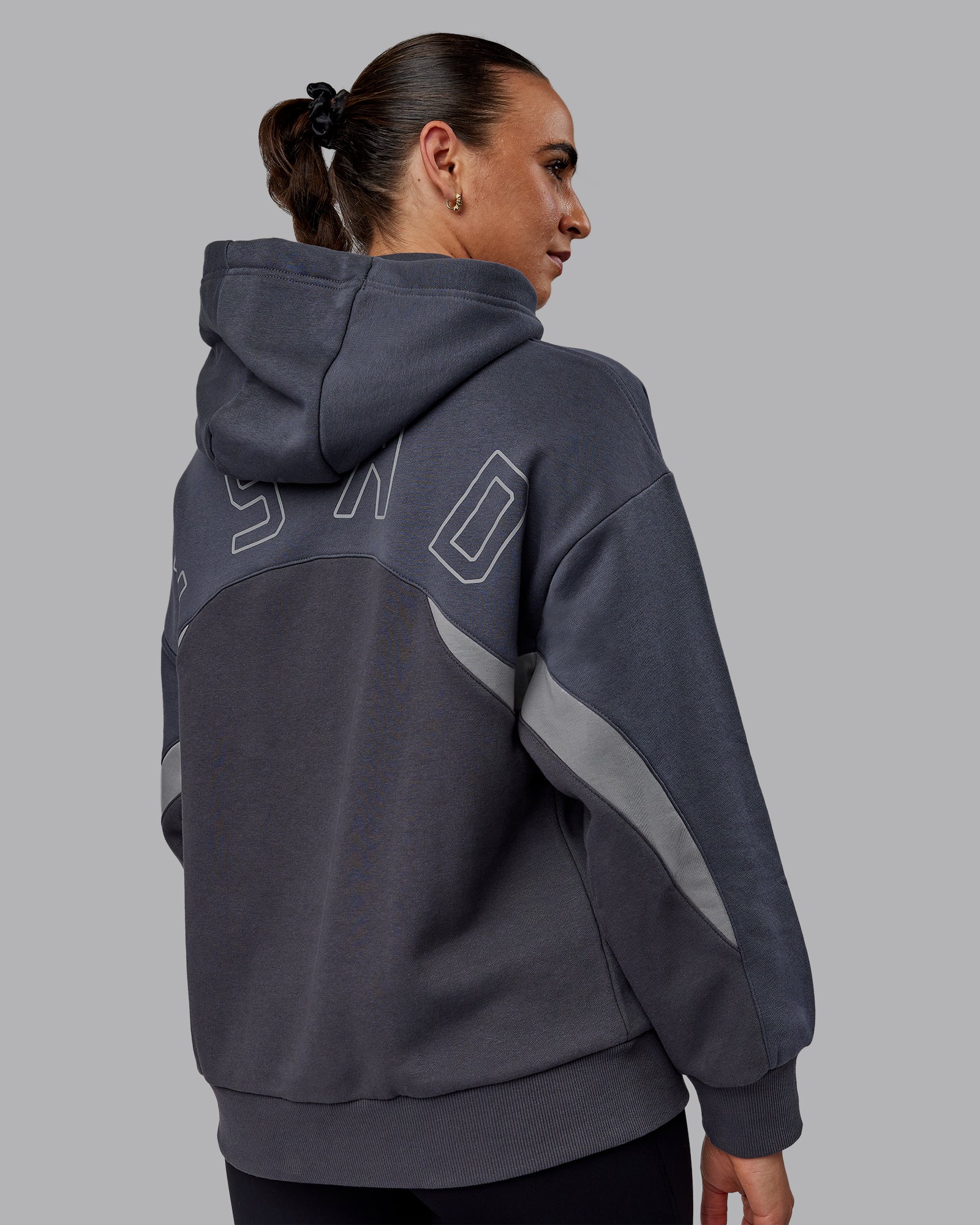 Y2K Concept Panel Hoodie - Asphalt-Turbulance