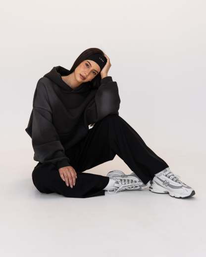 Memory In Motion Ultra Heavyweight Washed Hoodie - Charcoal Washed
