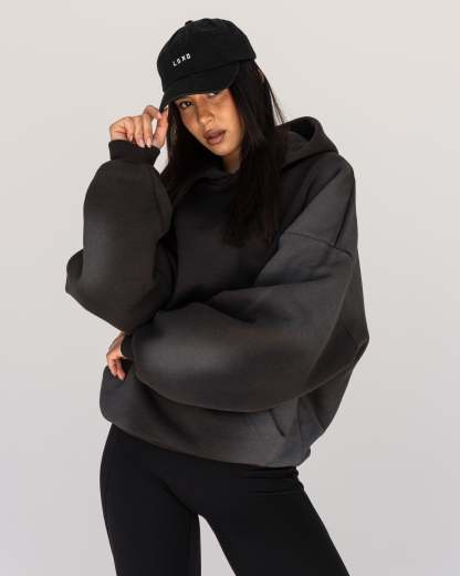 Memory In Motion Ultra Heavyweight Washed Hoodie - Charcoal Washed