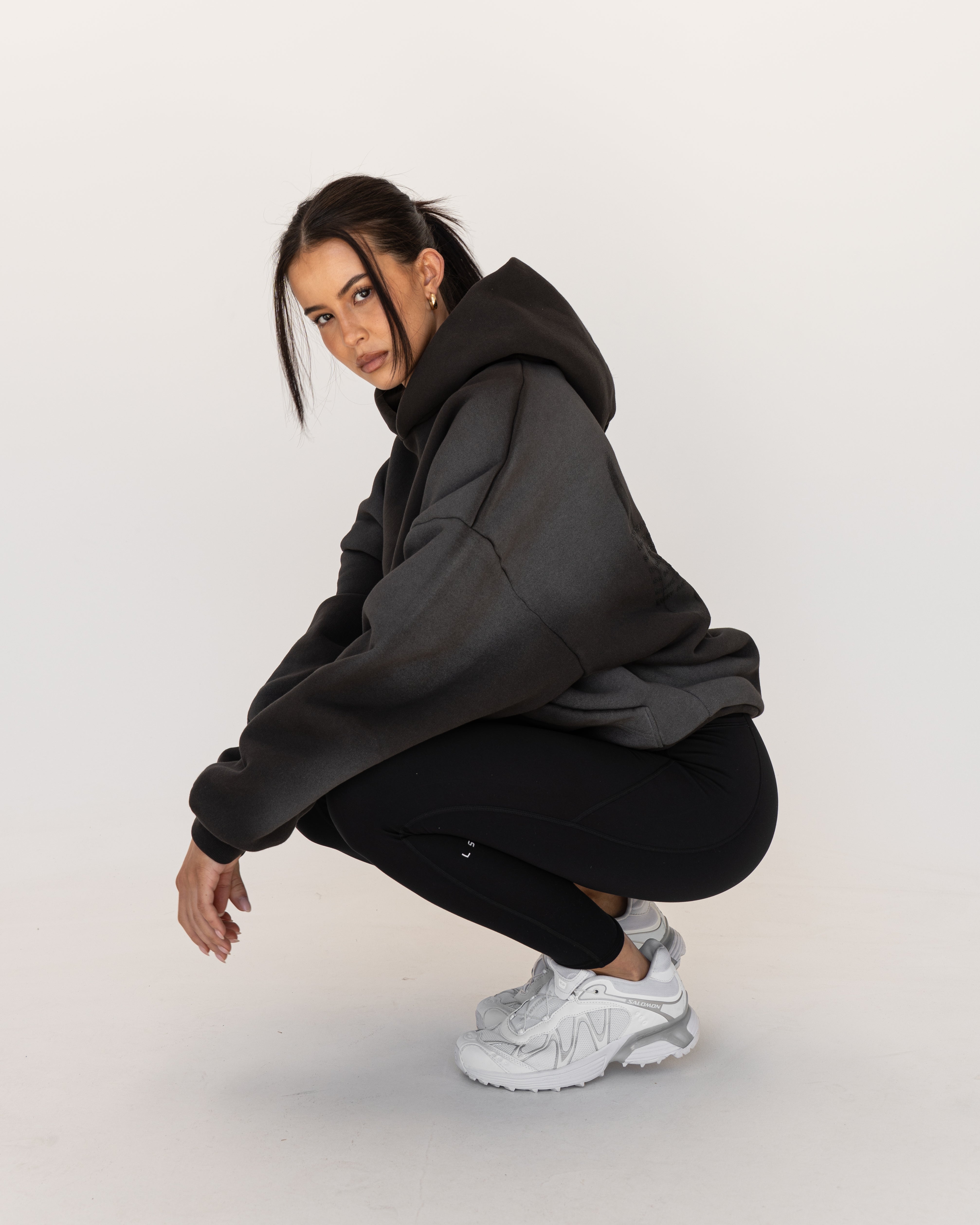 Memory In Motion Ultra Heavyweight Washed Hoodie - Charcoal Washed