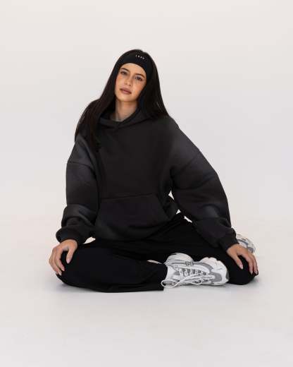 Memory In Motion Ultra Heavyweight Washed Hoodie - Charcoal Washed