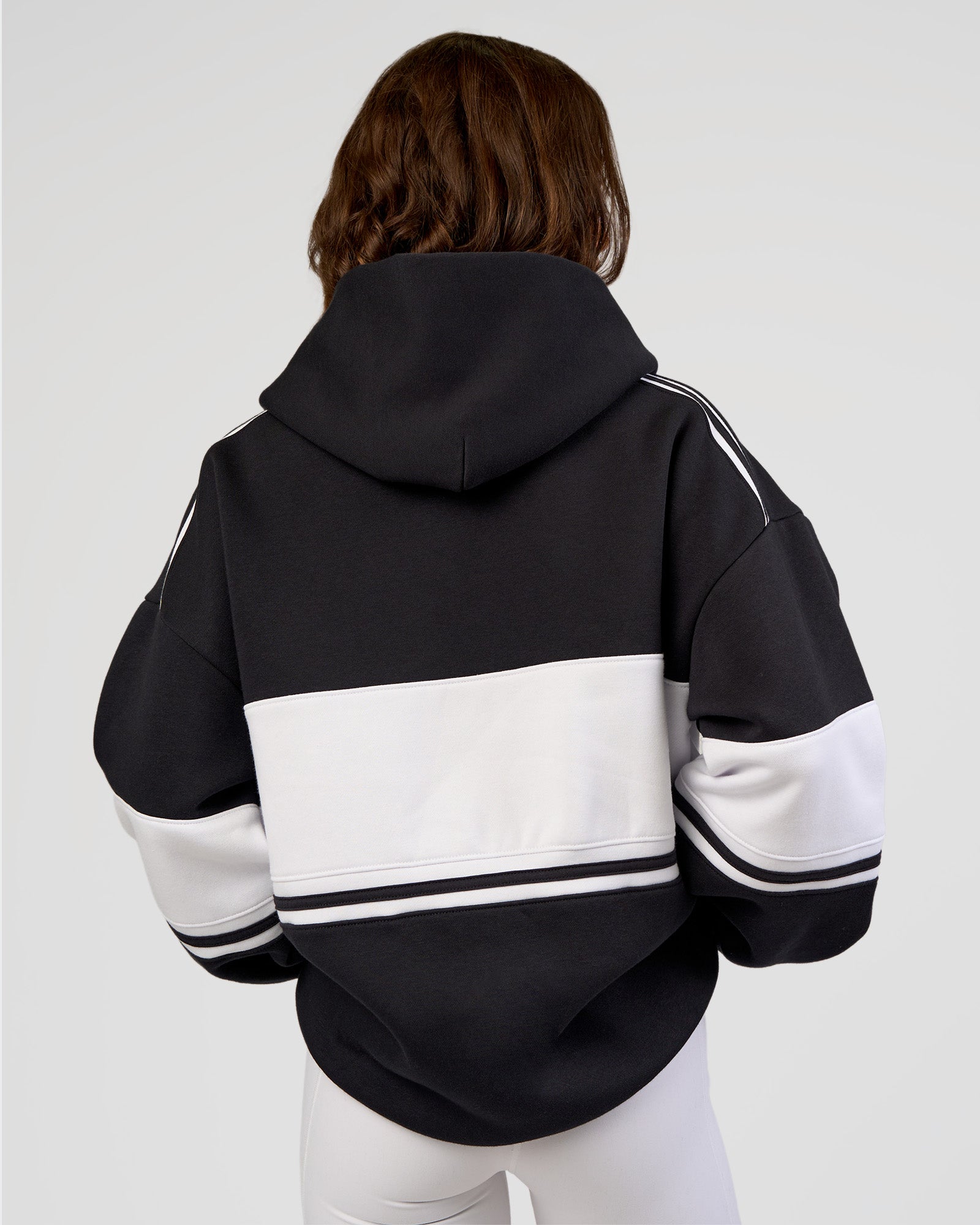 A-Team Oversized Hoodie - Caviar-White
