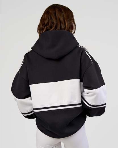 A-Team Oversized Hoodie - Caviar-White
