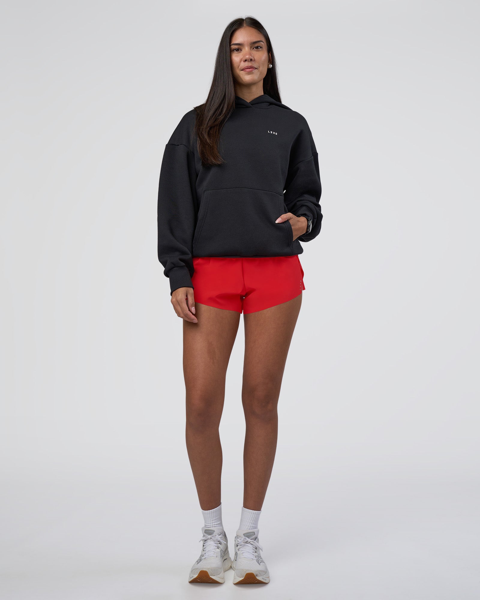 Lifting Unisex Oversized Hoodie - Black-Flame