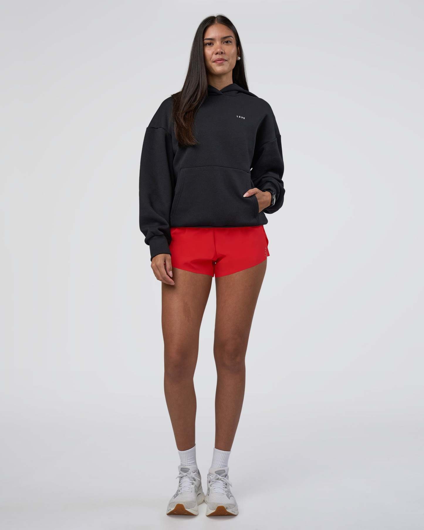 Lifting Unisex Oversized Hoodie - Black-Flame
