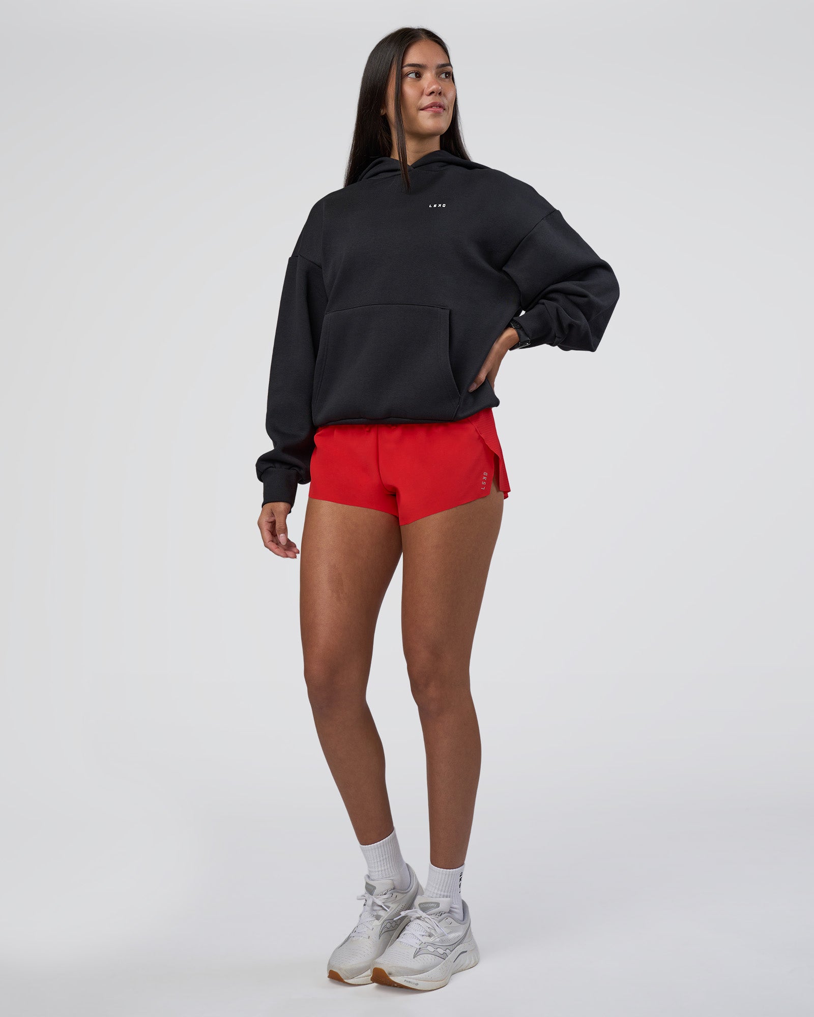 Lifting Unisex Oversized Hoodie - Black-Flame