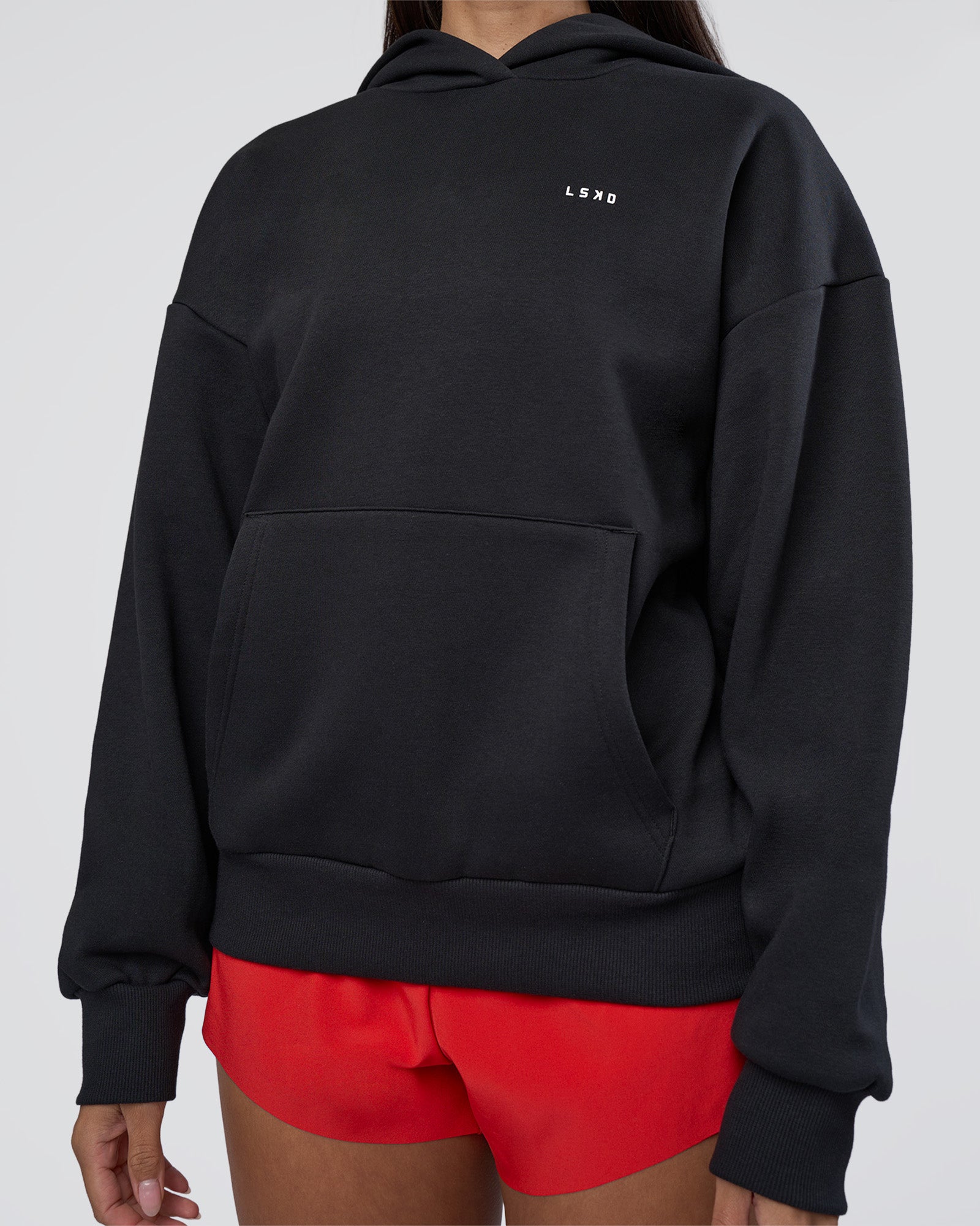 Lifting Unisex Oversized Hoodie - Black-Flame