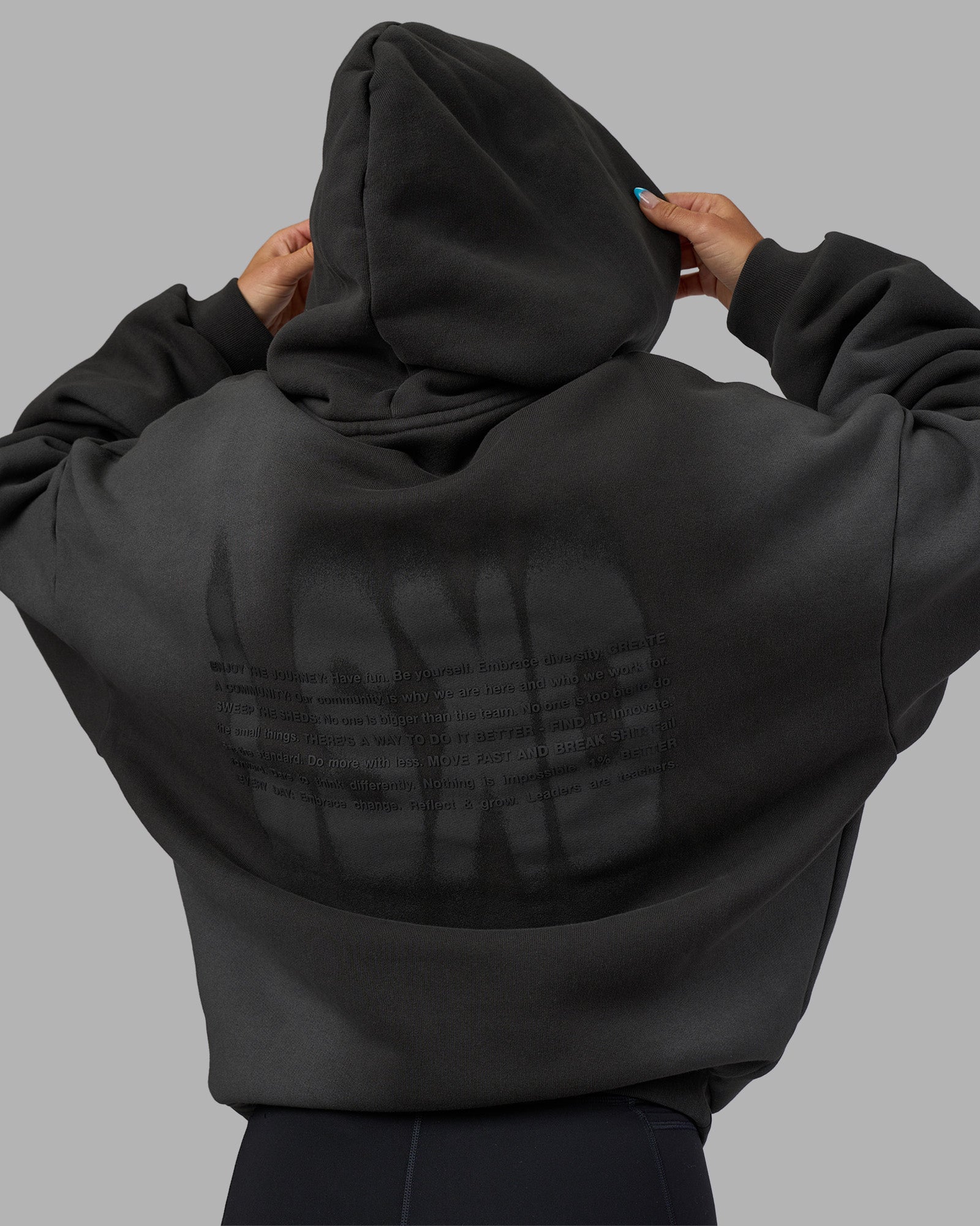 Memory In Motion Ultra Heavyweight Washed Hoodie - Charcoal Washed
