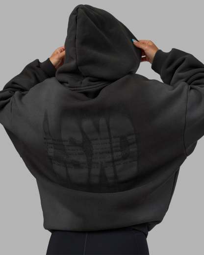 Memory In Motion Ultra Heavyweight Washed Hoodie - Charcoal Washed