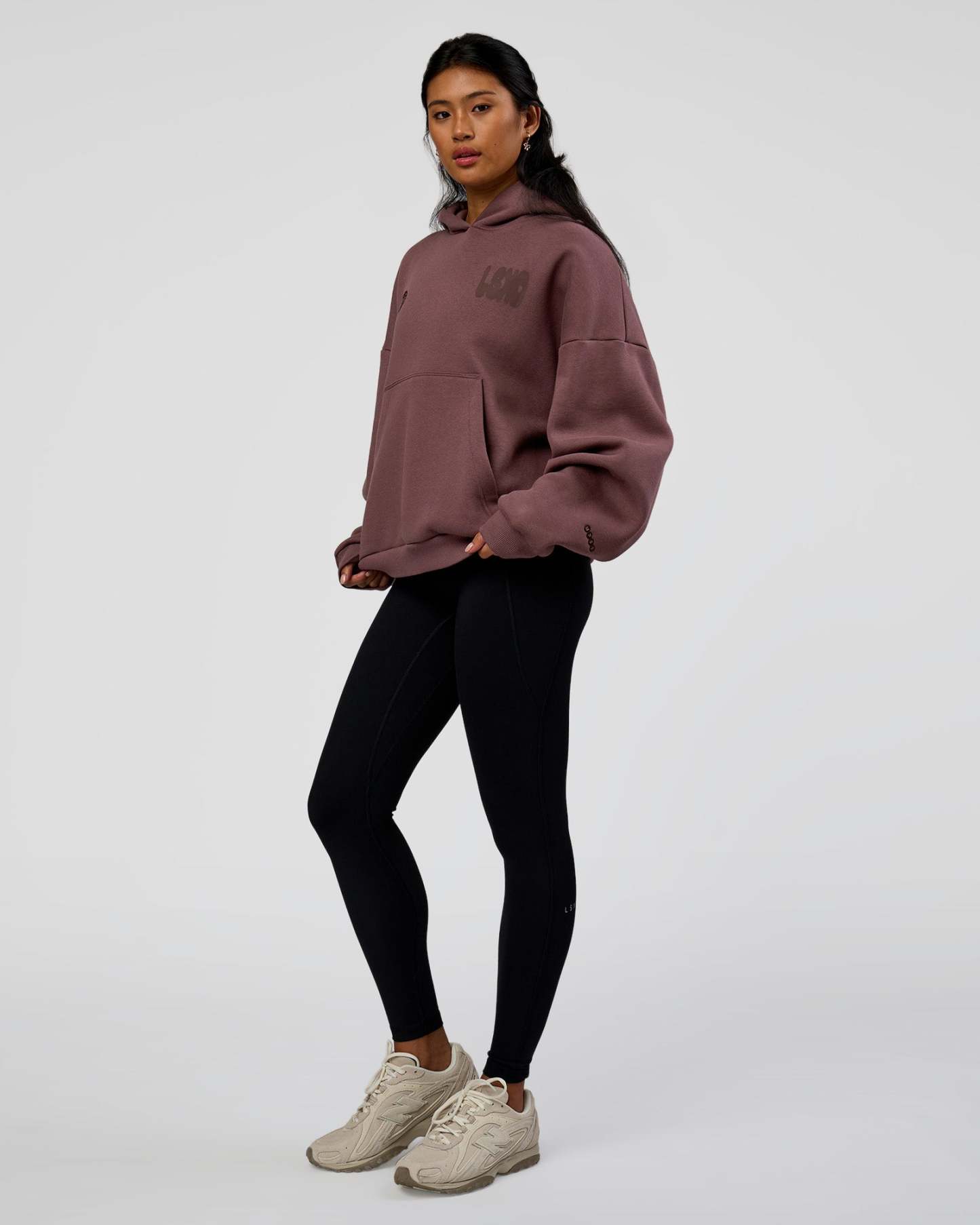 Static Grit Unisex Boxy Hoodie - Cocoa Powder-Hot Chocolate