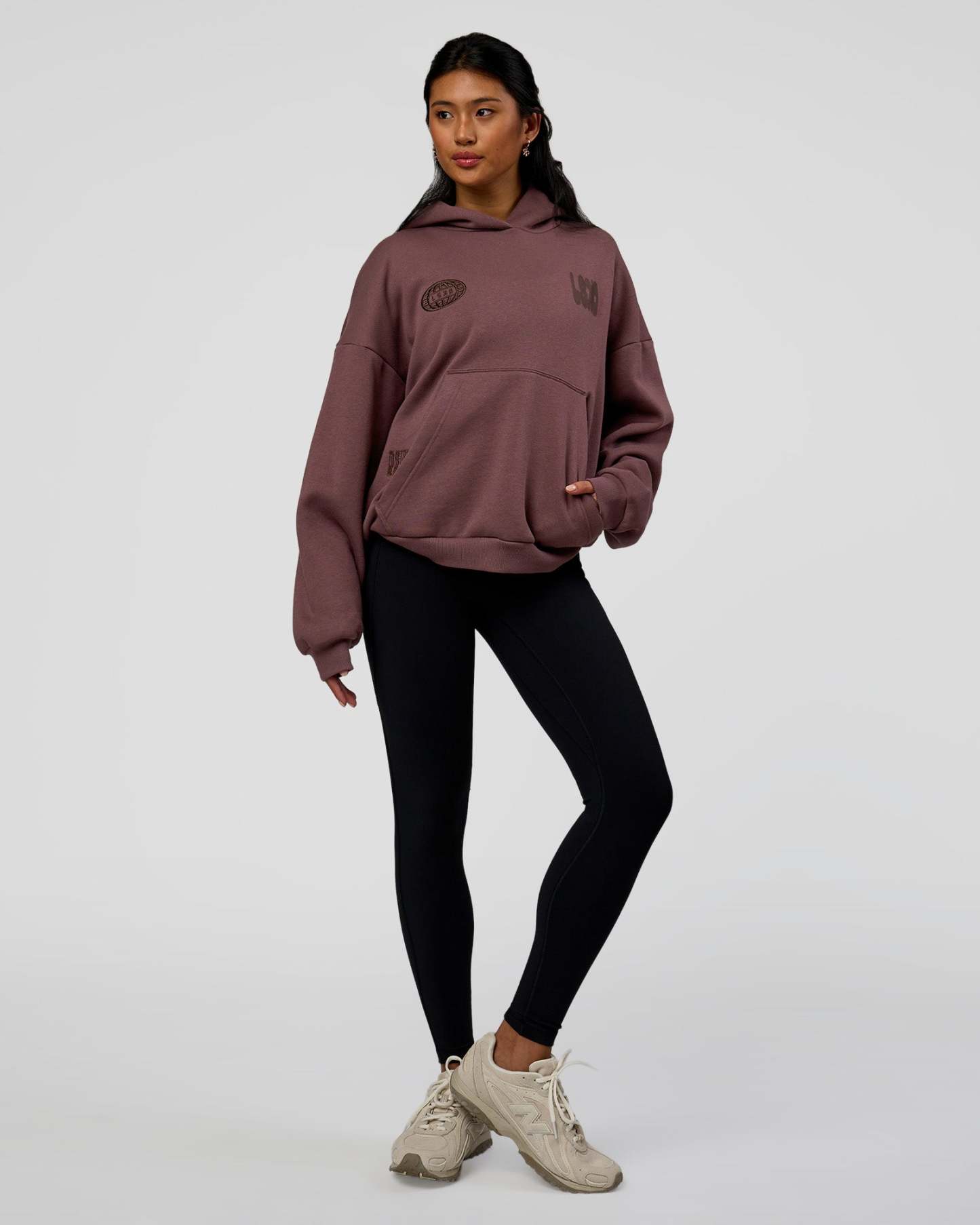 Static Grit Unisex Boxy Hoodie - Cocoa Powder-Hot Chocolate