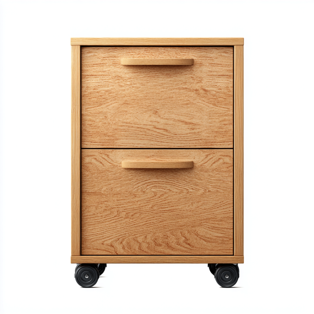 Archivadores 40x45x60 cm - madera natural - diseño moderno-Homiuphaus