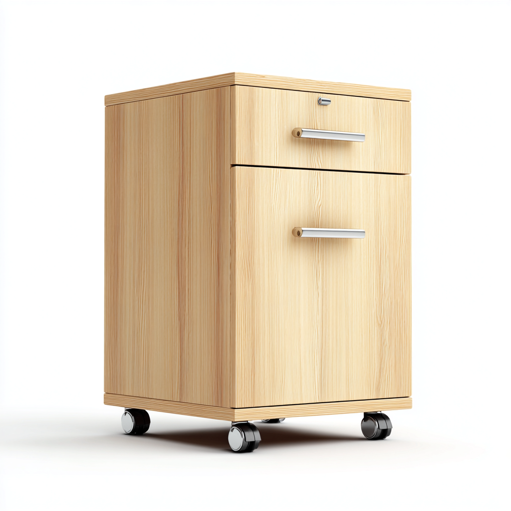 Archivadores 40x45x60 cm - madera clara - diseno funcional-Homiuphaus