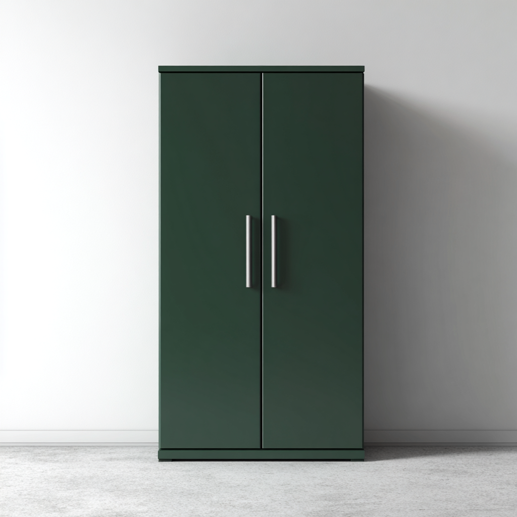 Armario 80x50x180 cm - verde - diseño moderno-Homiuphaus