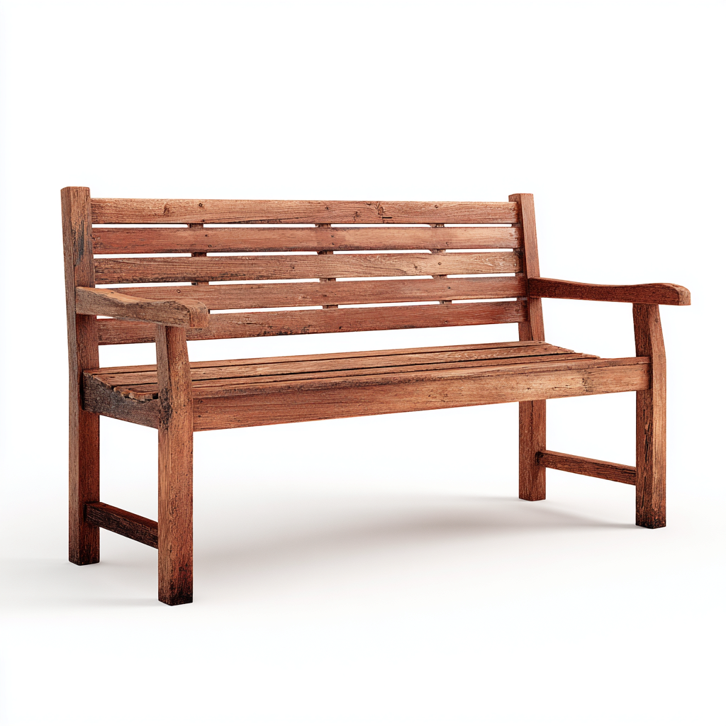 Banco de jardín de madera 130x60x90 cm - marrón - diseño clásico para exterior-Homiuphaus