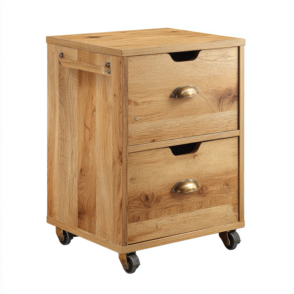 Archivadores 45x40x70 cm apto para oficina - diseño rústico-Homiuphaus