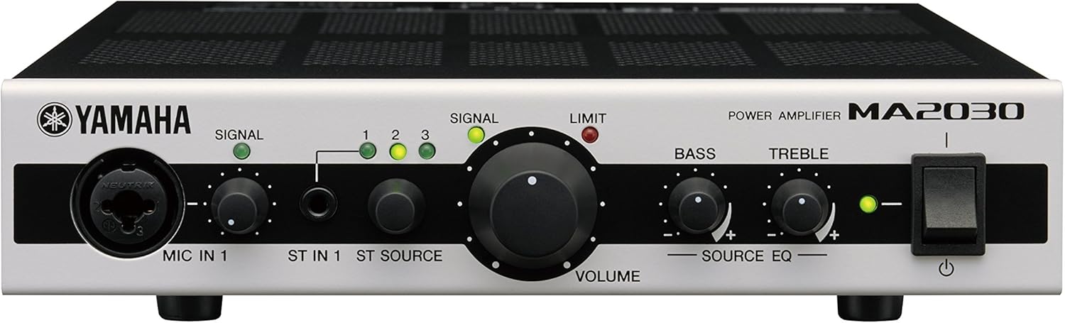 Yamaha MA2030 - Amplificador mezclador compacto de 2 canales - DSP conmutable - salida XLR - instalación profesional-Havenupyard