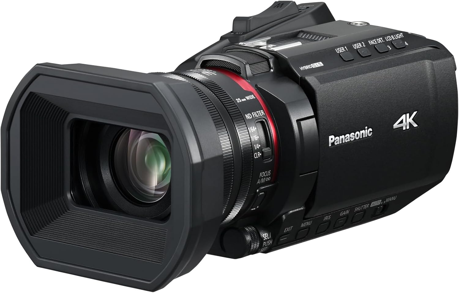 Panasonic HC X1200E - videocámara de mano 4K 60p - gran angular 25 mm - zoom óptico 24 aumentos - OIS híbrido 5 ejes-Havenupyard