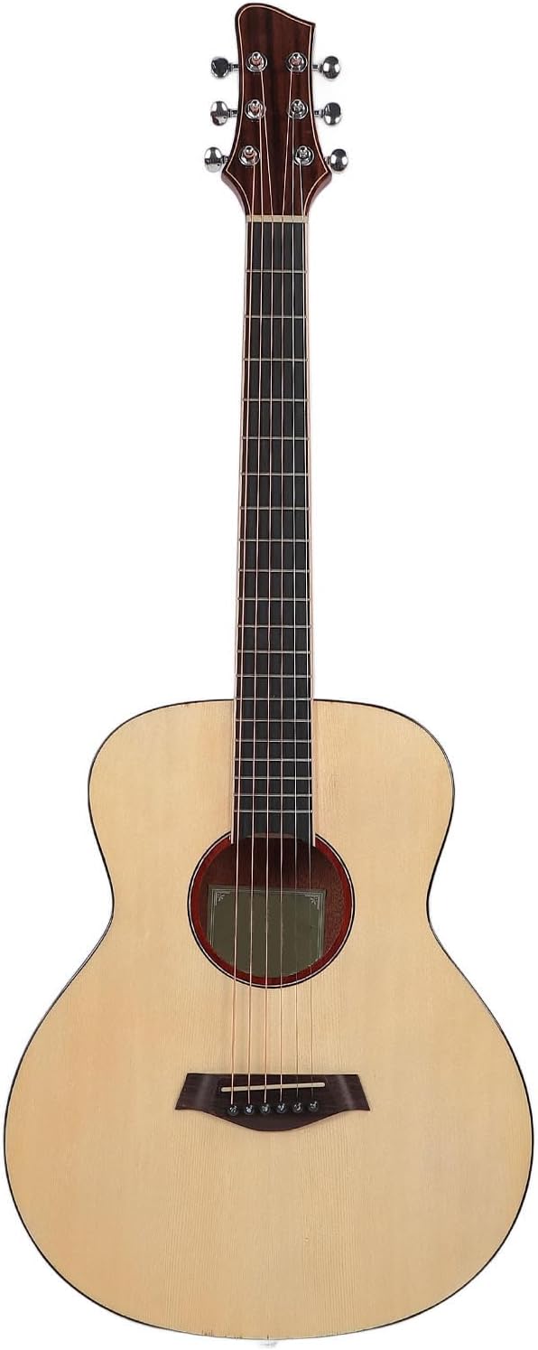 Irin 3670 Wooden Folk Acoustic 36 pulgadas - guitarra para niños adultos principiantes caoba abeto con bolsa y afinador-Havenupyard