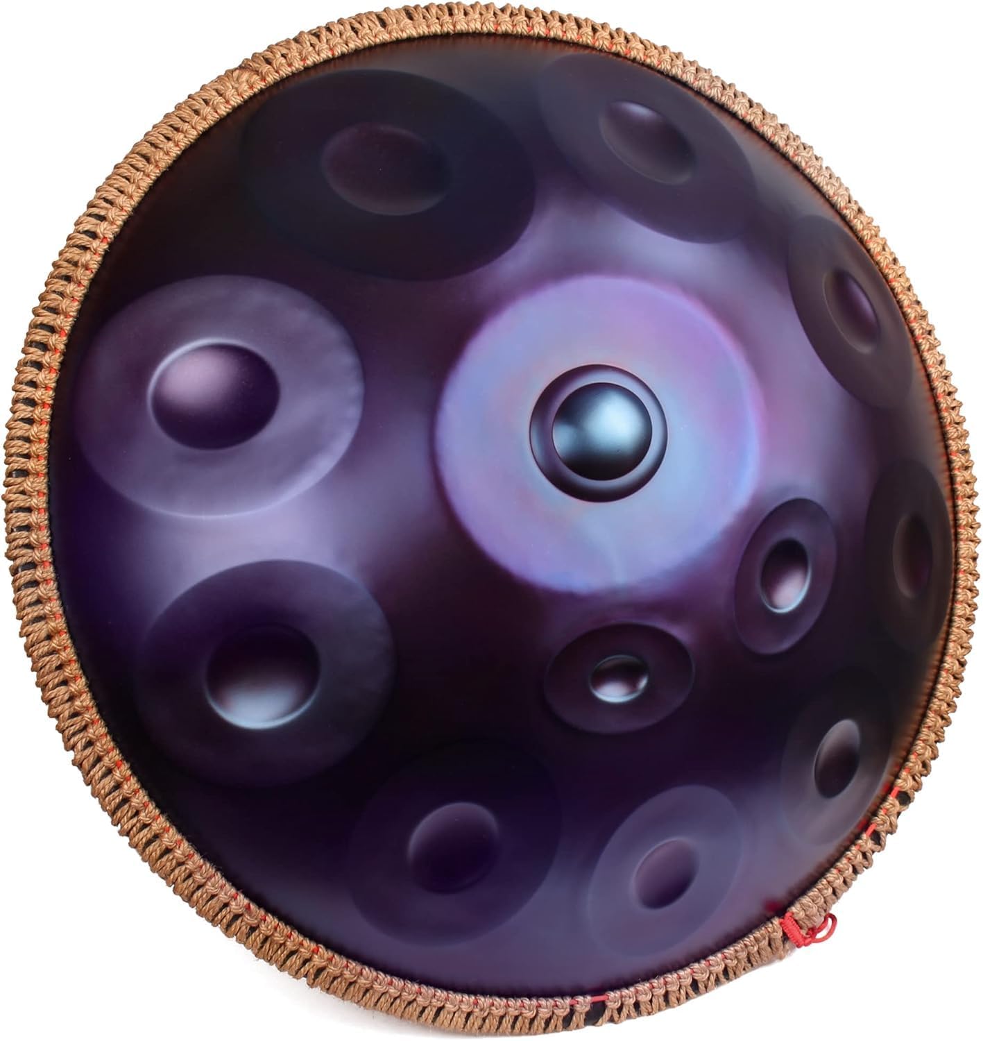 Handpan Drum de 12 tonos - 22 pulgadas - púrpura - aleación de acero - funda blanda incluida-Havenupyard