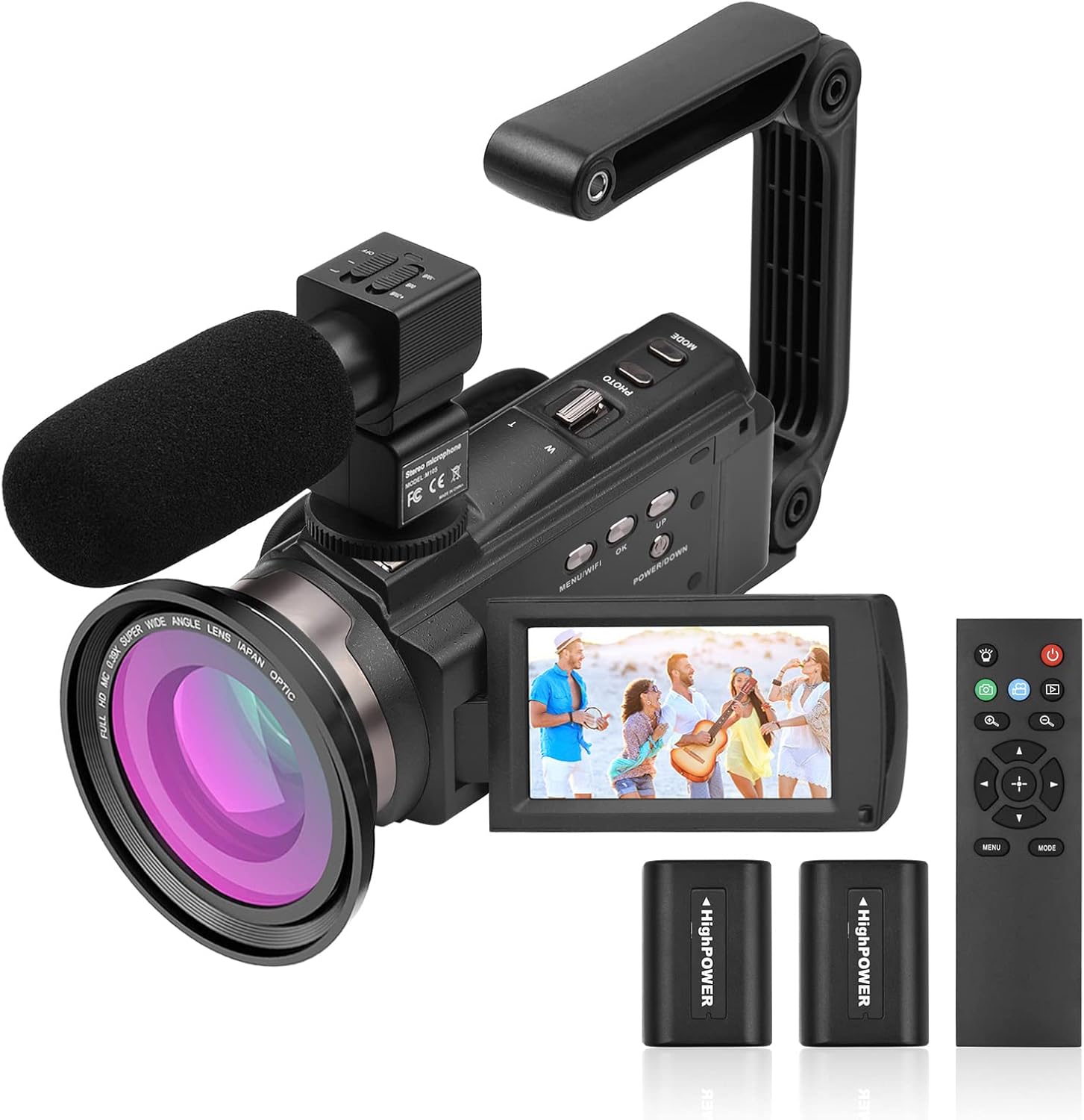 Andoer Videocámara 4K 60 fps - Cámara Vlogging 48 MP - Zoom Digital 16x - Visión Nocturna IR - Micrófono-Havenupyard