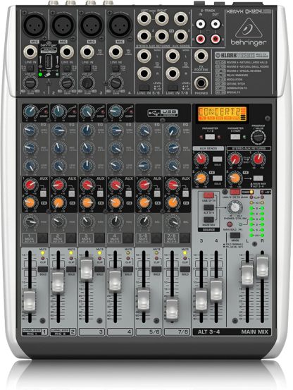 Behringer XENYX QX1204USB - Mezclador DJ de 12 canales - USB - entradas para micrófonos auxiliares y grabación-Havenupyard