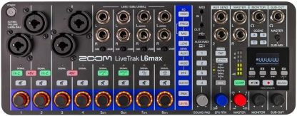 Zoom L6max mesa digital de 12 canales - grabación 32 bits USB batería XLR TRS y entrada XLR-Havenupyard