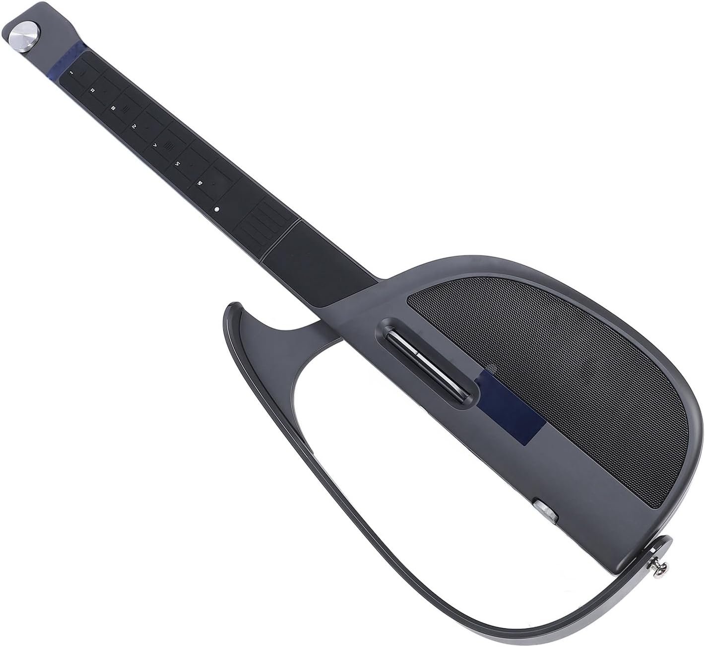 Goshyda - Guitarra inteligente sin cuerdas gris negro - plegable de viaje - generador de acordes - batería y bajo integrados-Havenupyard