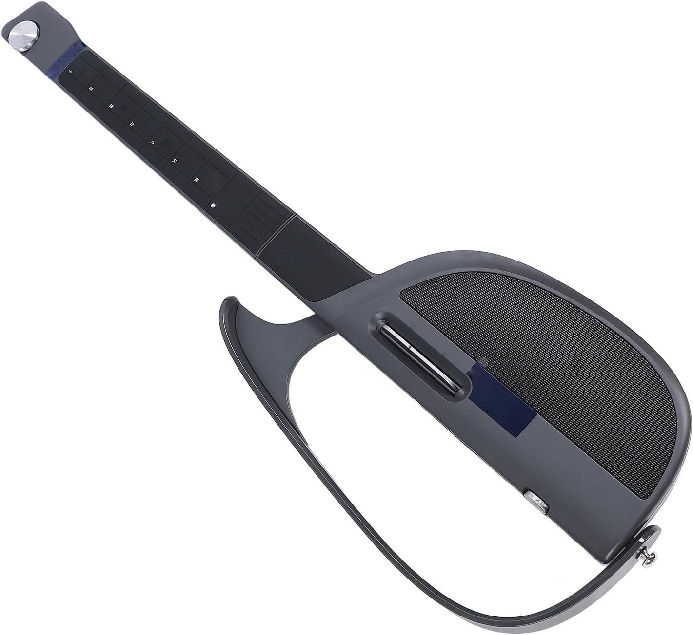 Goshyda - Guitarra inteligente sin cuerdas gris negro - plegable de viaje - generador de acordes - batería y bajo integrados-Havenupyard