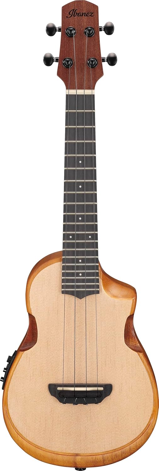 Ibanez AUC10EOPN Standard - Ukelele electroacústico natural - Paulownia cuerdas de nailon y formato compacto-Havenupyard