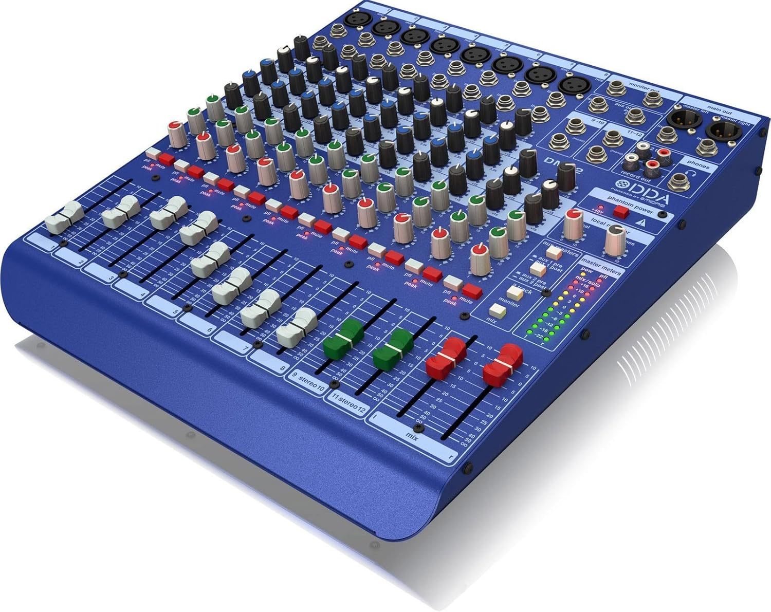 Midas DM12 - Mezclador analógico de estudio y directo de 12 entradas - preamplificadores Midas y alimentación 48 V-Havenupyard