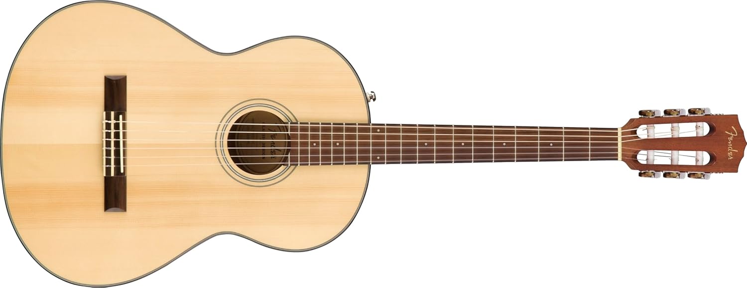Fender CN 60S - Guitarra acústica de nailon natural - diapasón de nogal - cursos Fender Play incluidos-Havenupyard