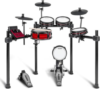 Alesis Nitro Pro - Batería electrónica de malla doble zona - Más de 500 sonidos Bluetooth USB MIDI y Drumeo-Havenupyard