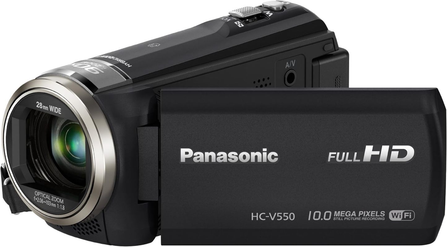Panasonic HC V550 Videocámara - Zoom Óptico 50x - AVCHD Progressive - USB - Pantalla 3 Pulgadas Negra-Havenupyard