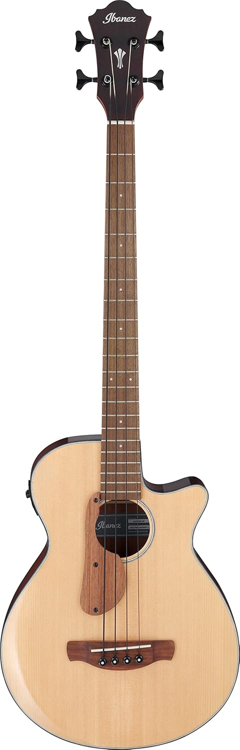 Ibanez AEGB30E Natural High Gloss - Bajo electroacústico de 4 cuerdas - Abeto arce y sapeli-Havenupyard