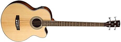 Cort SJB6FX bajo acústico - 4 cuerdas con tapa de pícea y refuerzo de palisandro para estudio y directo-Havenupyard