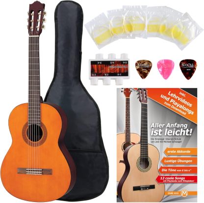 Yamaha C40 - Guitarra clásica natural con funda - Tapa de pícea - Cuerdas de nailon - Escala 650 mm-Havenupyard
