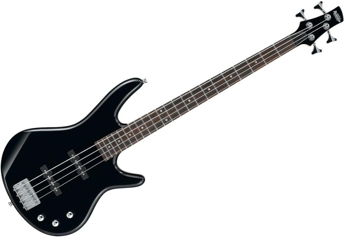 Ibanez Gio GSR180-BK bajo eléctrico 4 cuerdas - tamaño completo negro con cuerpo Agathis y refuerzo de álamo-Havenupyard