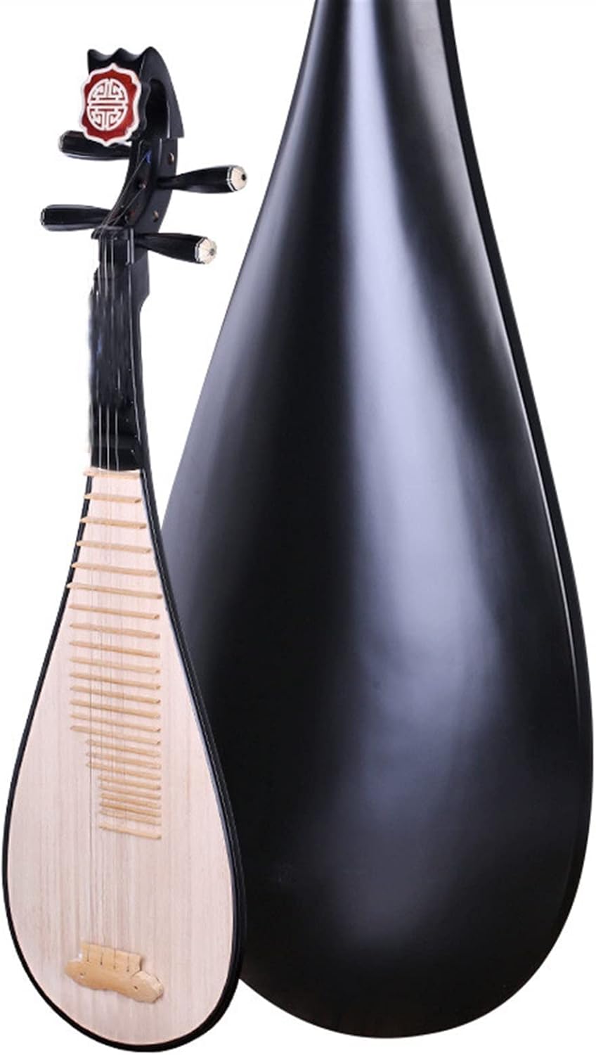 Laúd de palisandro Ruyi - Pipa china folk de madera noble - Instrumento musical para interpretación tradicional-Havenupyard