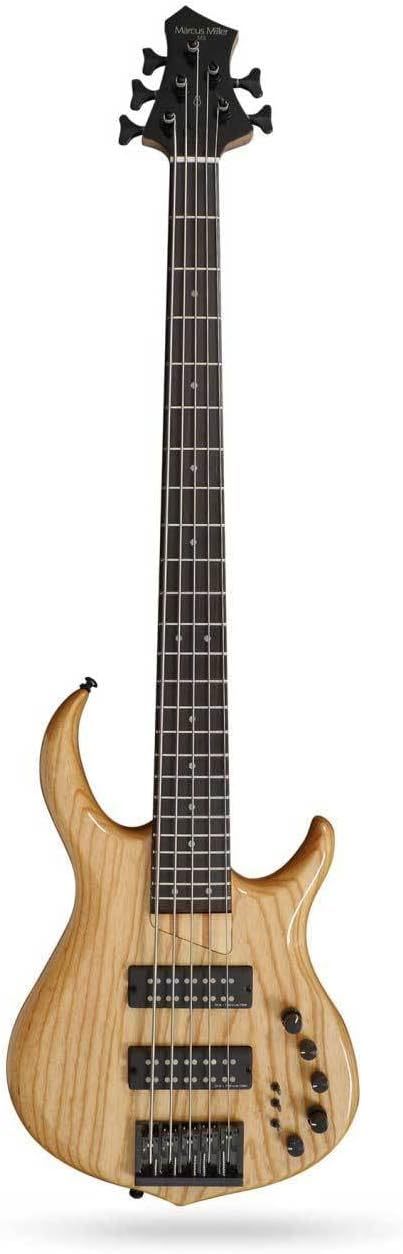 Marcus Miller M5 Swamp Ash 5 NT bajo eléctrico - 5 cuerdas con arce caoba y diseño profesional para graves extendidos-Havenupyard