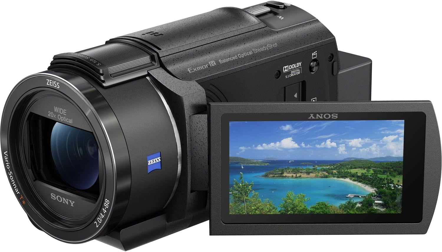 Sony AX43A 4K Handycam - videocámara 4K - sensor CMOS - zoom de largo alcance - pantalla 3 pulgadas - WiFi-Havenupyard