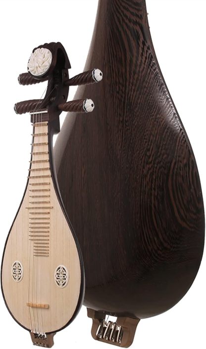 FLFL Laúd Liuqin de palisandro - Instrumento étnico de cuerda pulsada - Madera de paulownia y palisandro-Havenupyard