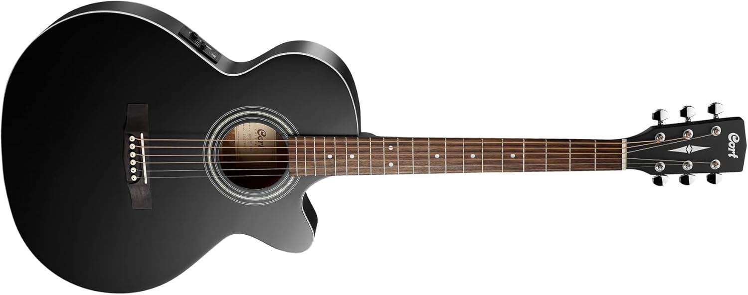 Cort SFX ME - Guitarra electroacústica negra - tapa de pícea - cuerpo de caoba - orientación ambidiestra-Havenupyard