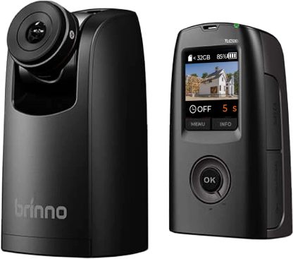 Brinno TLC300 - cámara timelapse 1080p HDR FHD - campo de visión 118 grados - pantalla IPS 1,44 pulgadas - para obras e interiores-Havenupyard