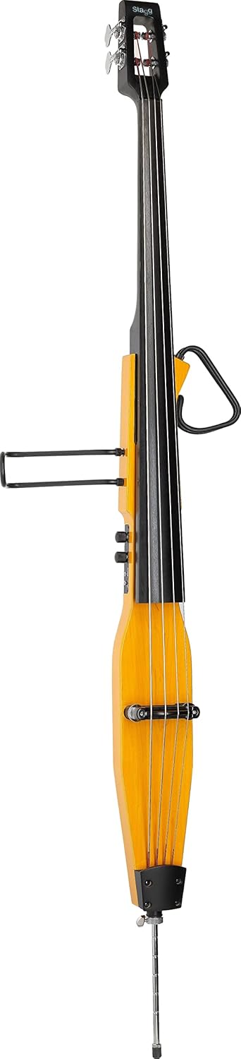 STAGG Electric Double Bass White - Contrabajo eléctrico blanco - Instrumento para adultos de 10 kilogramos-Havenupyard