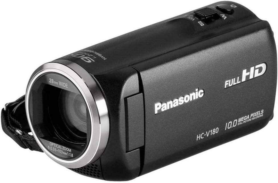 Panasonic HC V180EG K - videocámara Full HD 1080p - zoom 50 aumentos - sensor MOS BSI - pantalla 2,7 pulgadas - USB-Havenupyard