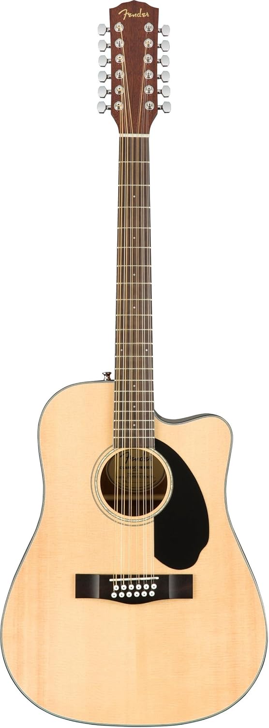 Fender CD-60SCE 12 String - Guitarra electroacústica de 12 cuerdas - acabado natural brillante - pastilla Fishman con afinador-Havenupyard