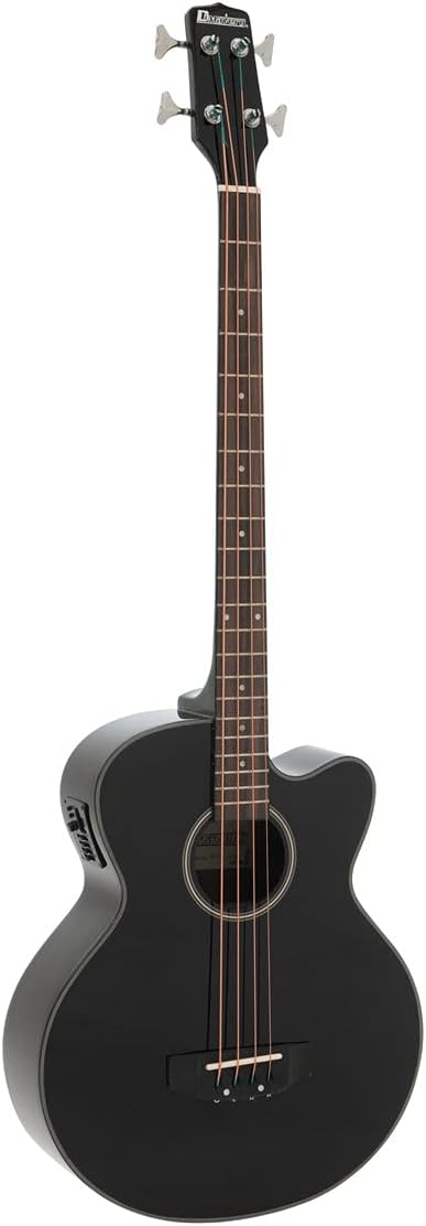 Dimavery AB 450 bajo acústico negro - 4 cuerdas con palisandro tilo y cuerdas de acero aleado-Havenupyard